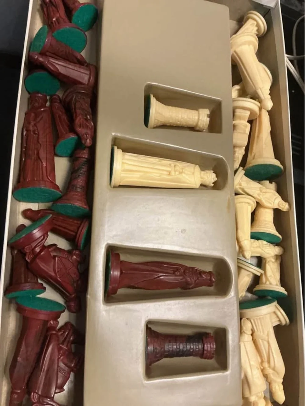 Vintage 1960s Original Cardinal Master Chess Set Antique Complete